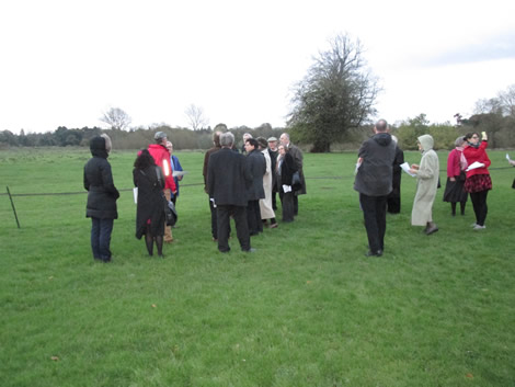 Workshop participants in the grounds of Syon House